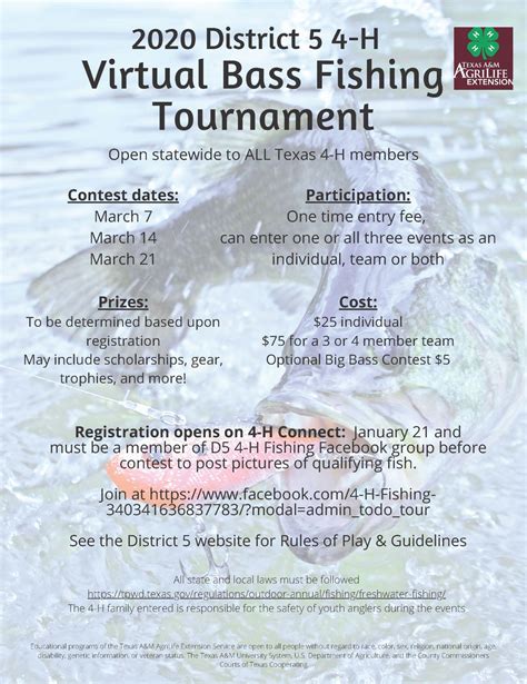 virtual fishing tournament.